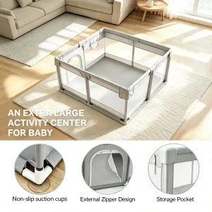 Baby Playpen Indoor & Outdoor Activity Center - Thumbnail Image 4