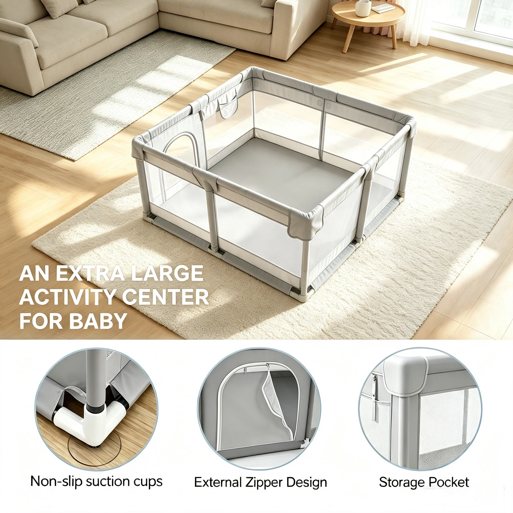 Baby Playpen Indoor & Outdoor Activity Center - Image 4