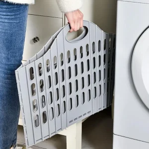 Plastic Laundry Basket with Handles - Thumbnail Image 3