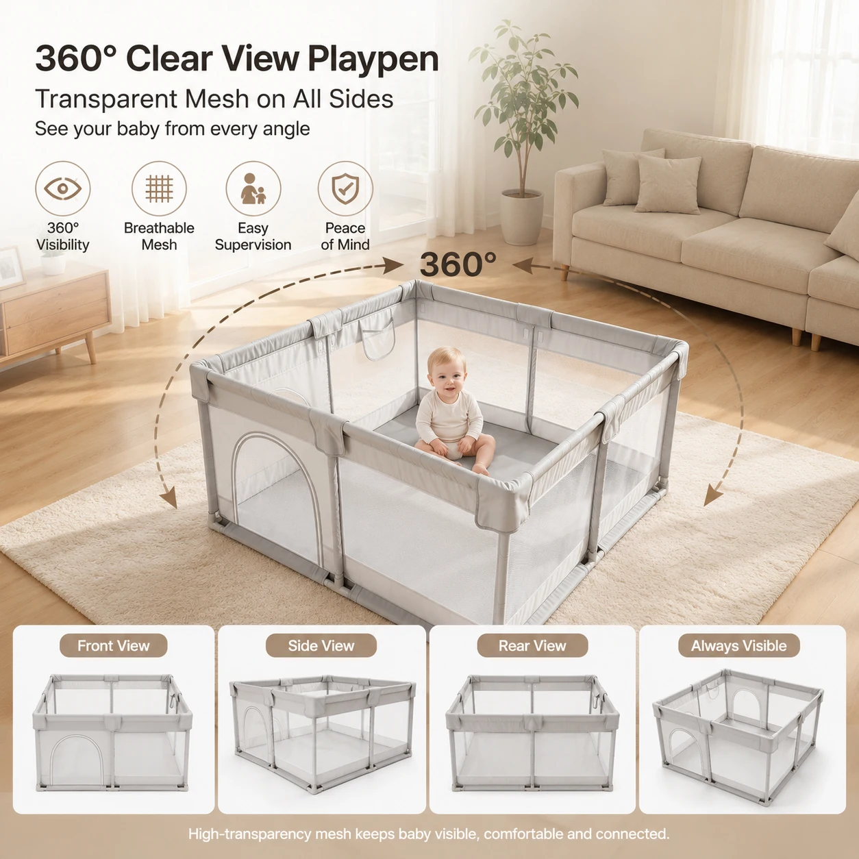 Baby Playpen Indoor & Outdoor Activity Center - Image 3