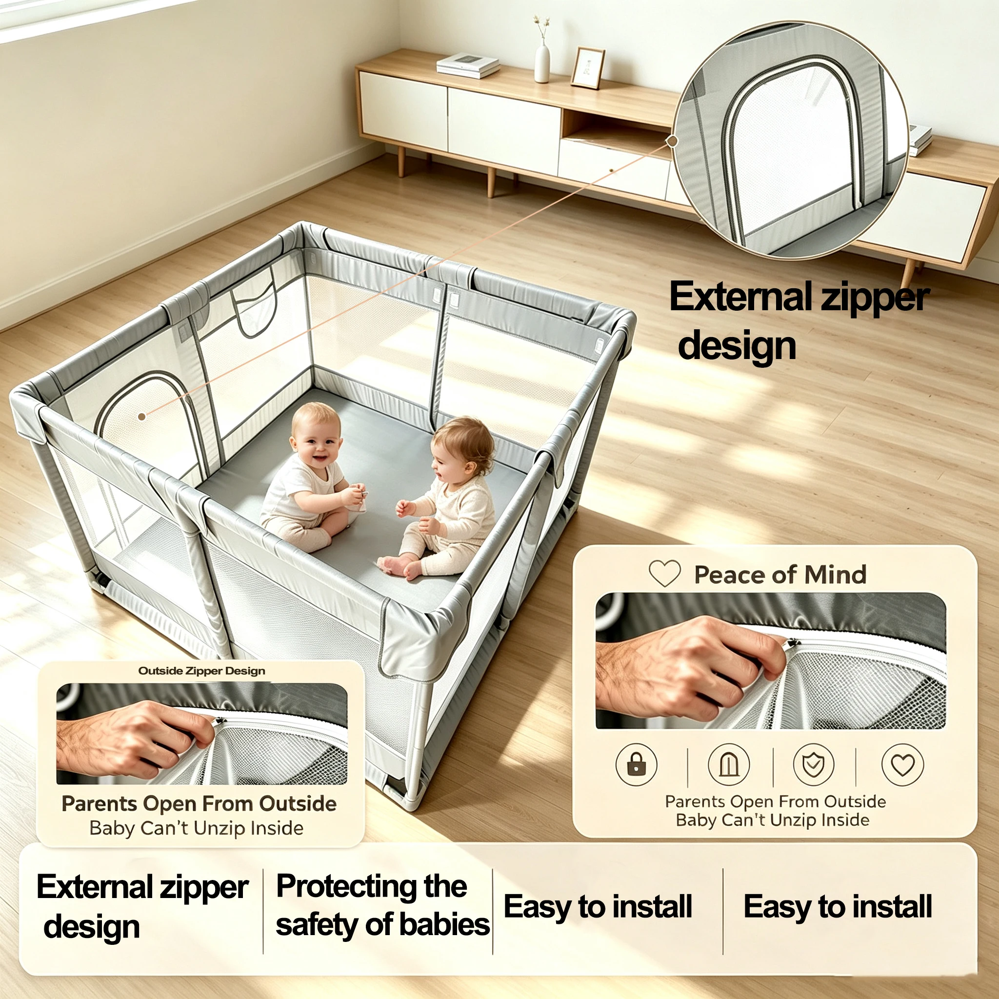 Baby Playpen Indoor & Outdoor Activity Center - Image 5