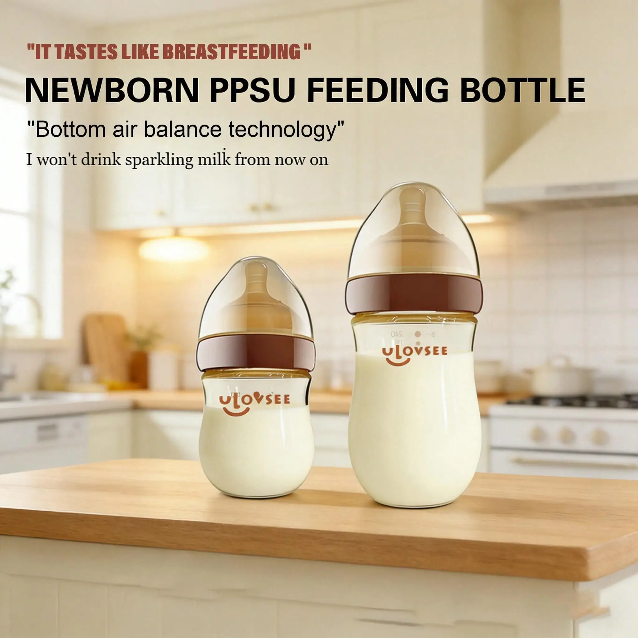 PPSU Baby Bottle Wide Neck 240ml/160ml - Image 2