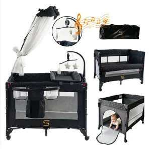 Baby Play yard with Bassinet & Changing Table - Thumbnail Image 4