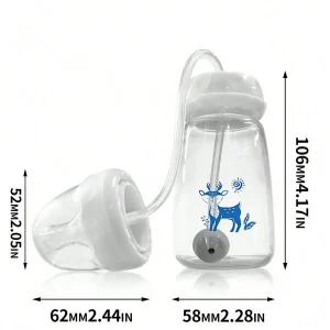 5oz Baby Feeding Bottle with Straw Brush - Thumbnail Image 5