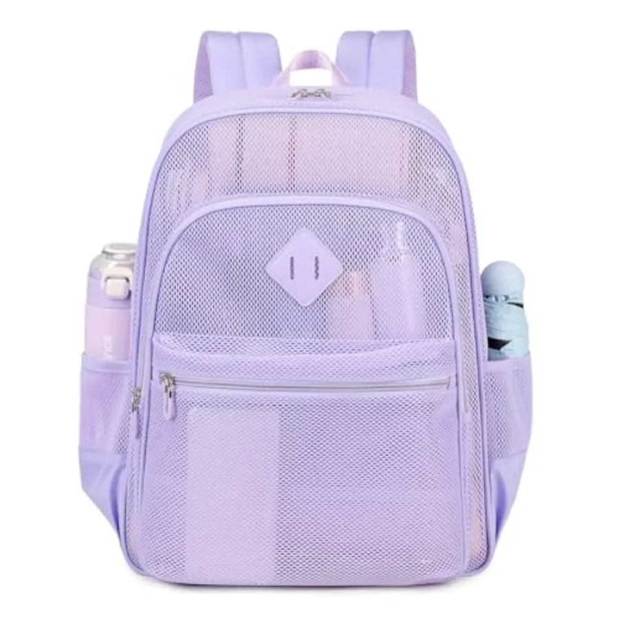 Heavy Duty Mesh Backpack for School & Travel - Image 4