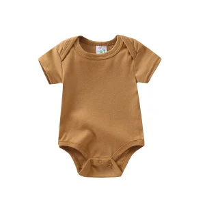 Baby Boy 5-Pack Cotton Short Sleeve Onesies - Thumbnail Image 3