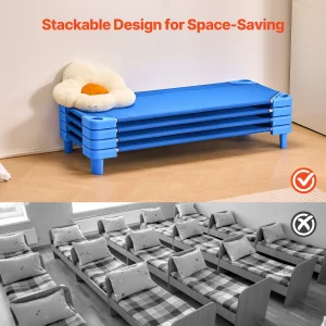Stackable Kids Nap Cots 4/6 Pack - Thumbnail Image 3