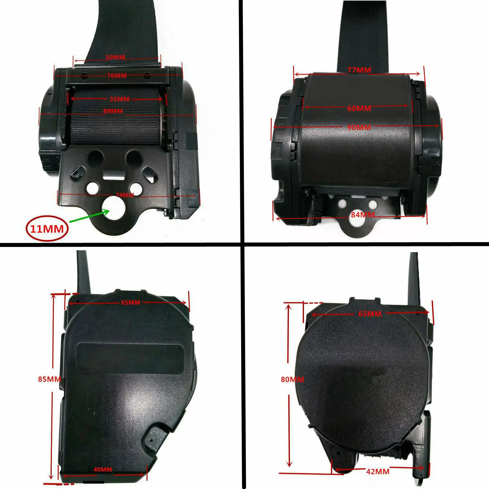 3-Point Retractable Car Safety Belt - Image 4