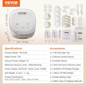 Portable Electric Breast Pump with LED Display - Thumbnail Image 2