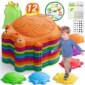 Kids Balance Stepping Stones 12-Piece Set - Thumbnail Image 1