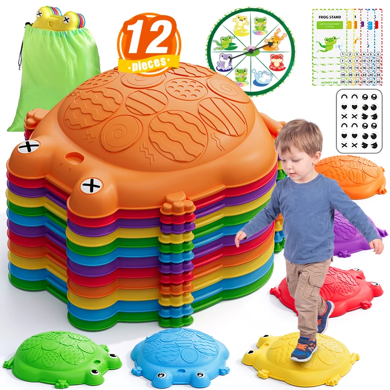 Kids Balance Stepping Stones 12-Piece Set - Image 1
