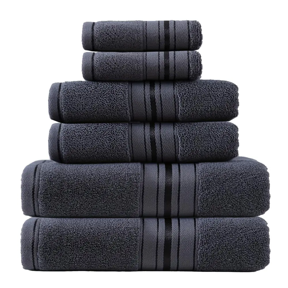 6-Piece 100% Cotton Turkish Towel Set - Image 8