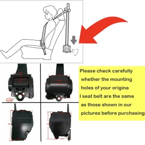 3-Point Retractable Car Safety Belt - Thumbnail Image 3
