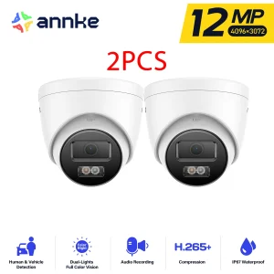 12MP PoE Smart IP Camera with Mic - Thumbnail Image 4