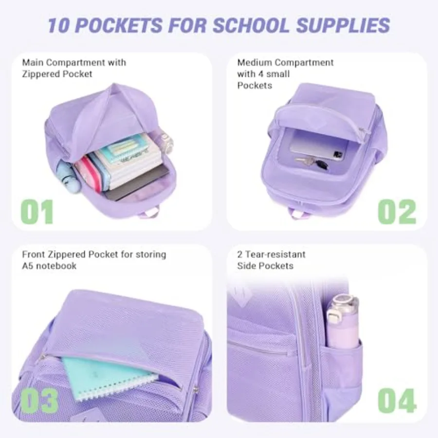 Heavy Duty Mesh Backpack for School & Travel - Image 3