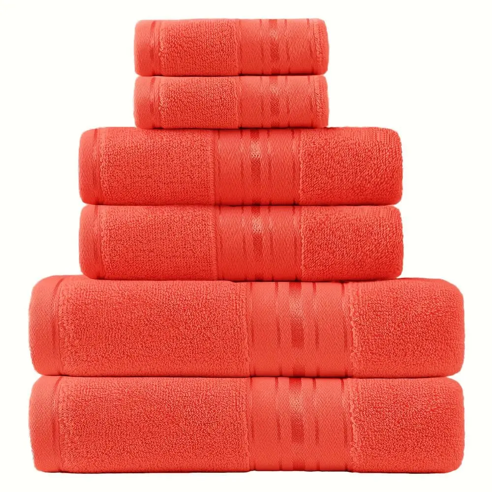 6-Piece 100% Cotton Turkish Towel Set - Image 9