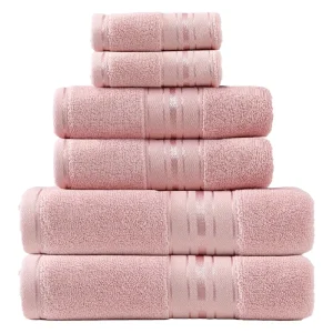 6-Piece 100% Cotton Turkish Towel Set - Thumbnail Image 10