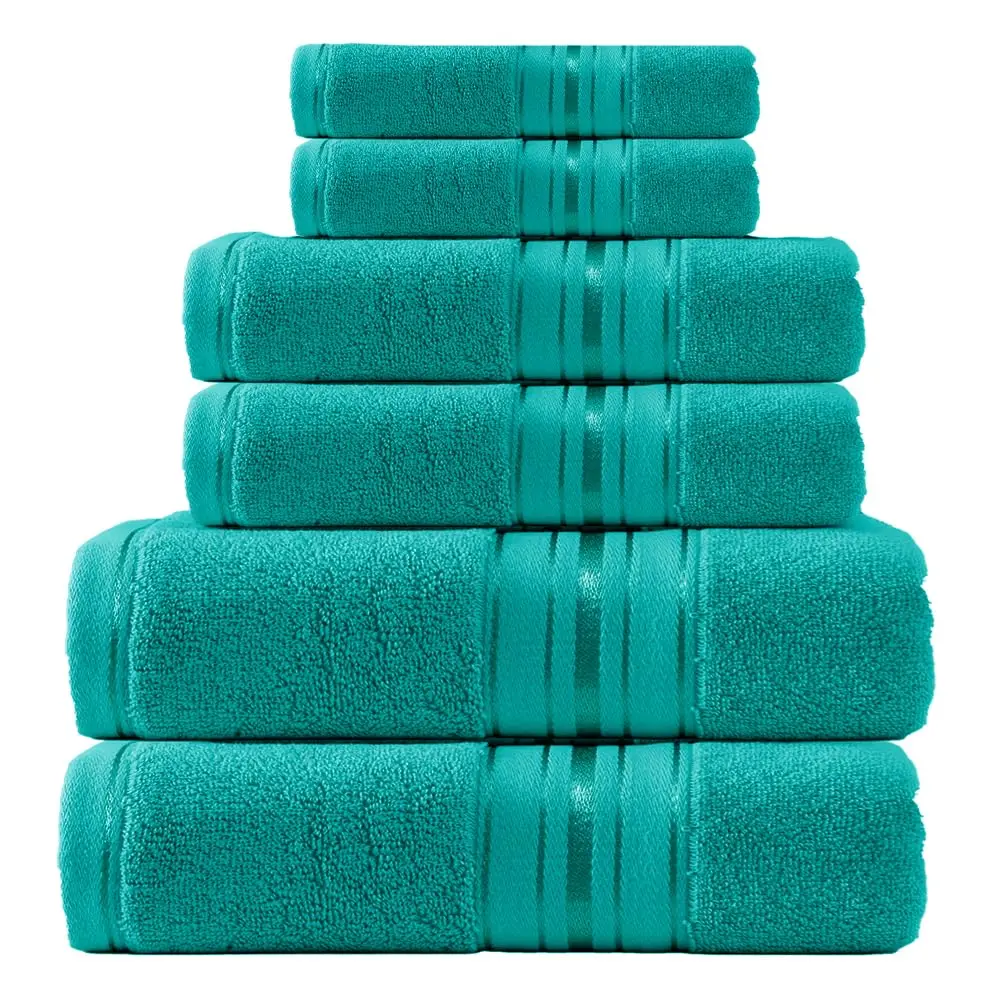 6-Piece 100% Cotton Turkish Towel Set - Image 6