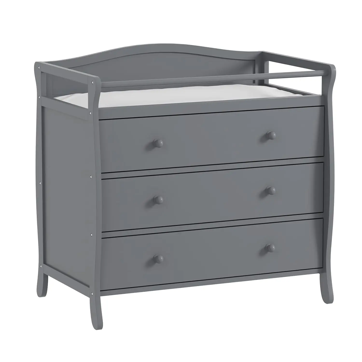 3-Drawer Baby Changing Table with Safety Rails - Image 1