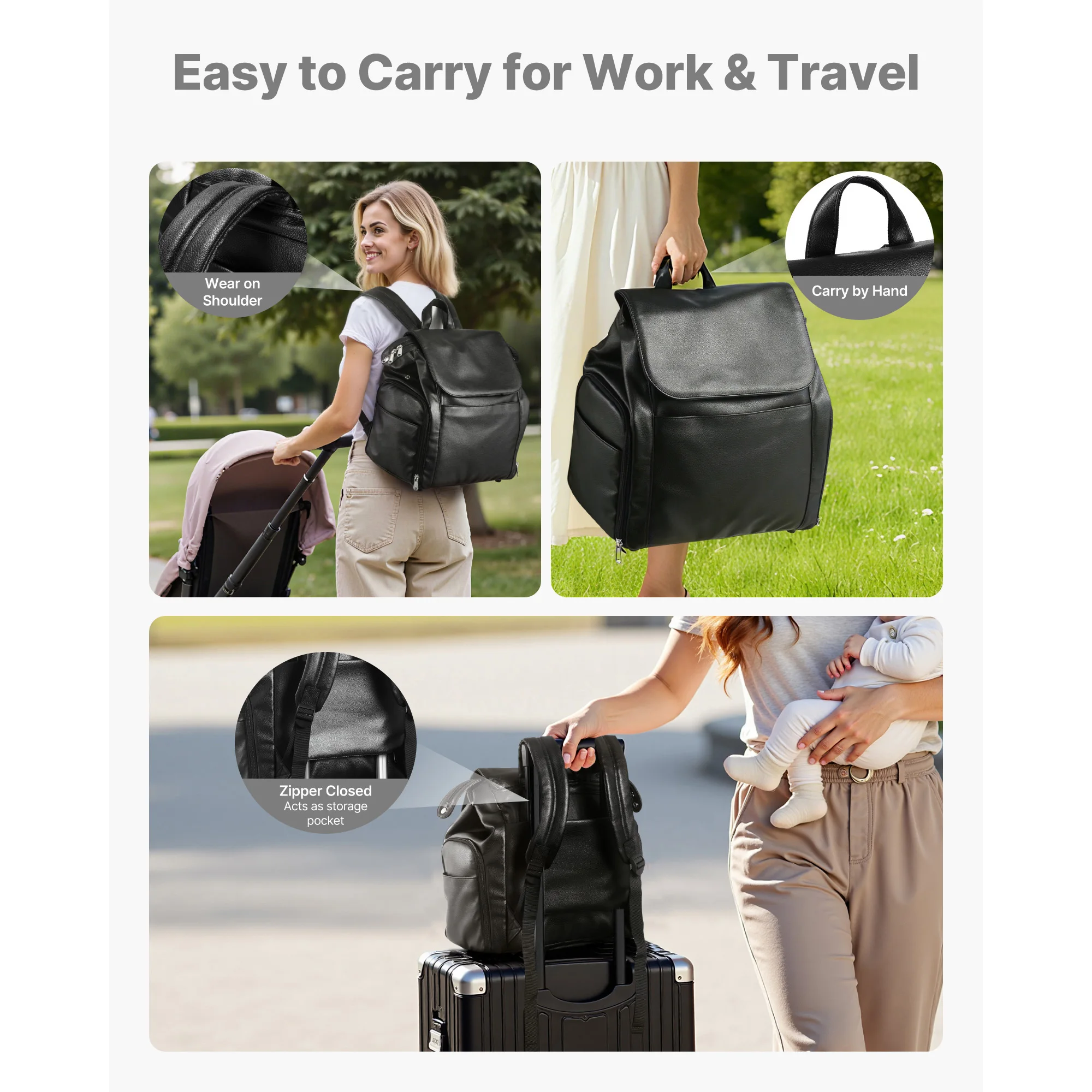 Breast Pump Backpack with Cooler Compartment - Image 5