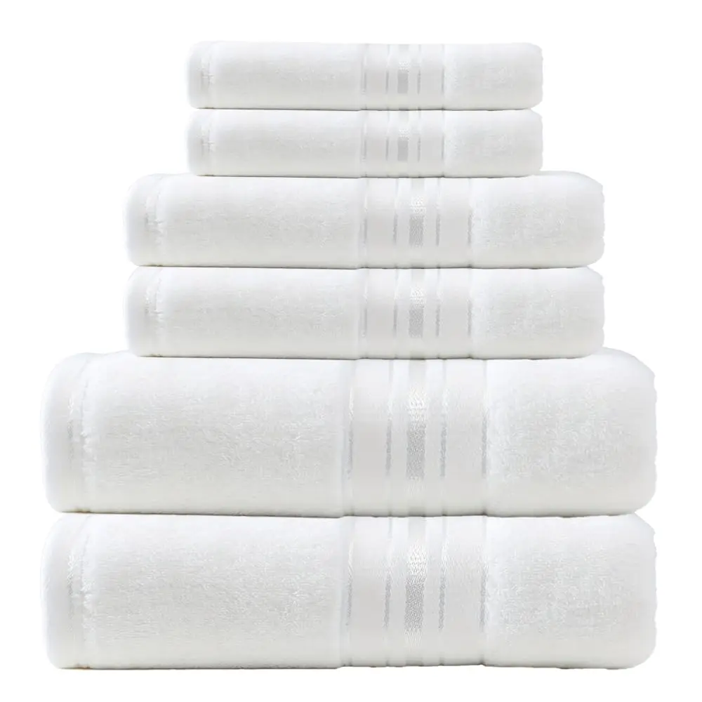 6-Piece 100% Cotton Turkish Towel Set - Image 4