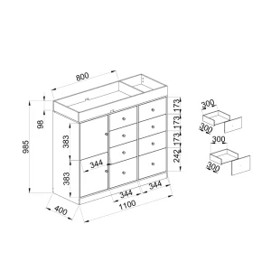 Nursery Dresser & Baby Changing Table - Thumbnail Image 4