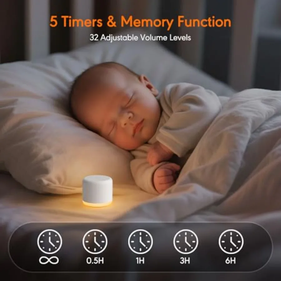 Portable Baby Sound Machine with Night Light - Image 3