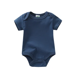 Baby Boy 5-Pack Cotton Short Sleeve Onesies - Thumbnail Image 4