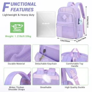 Heavy Duty Mesh Backpack for School & Travel - Thumbnail Image 5