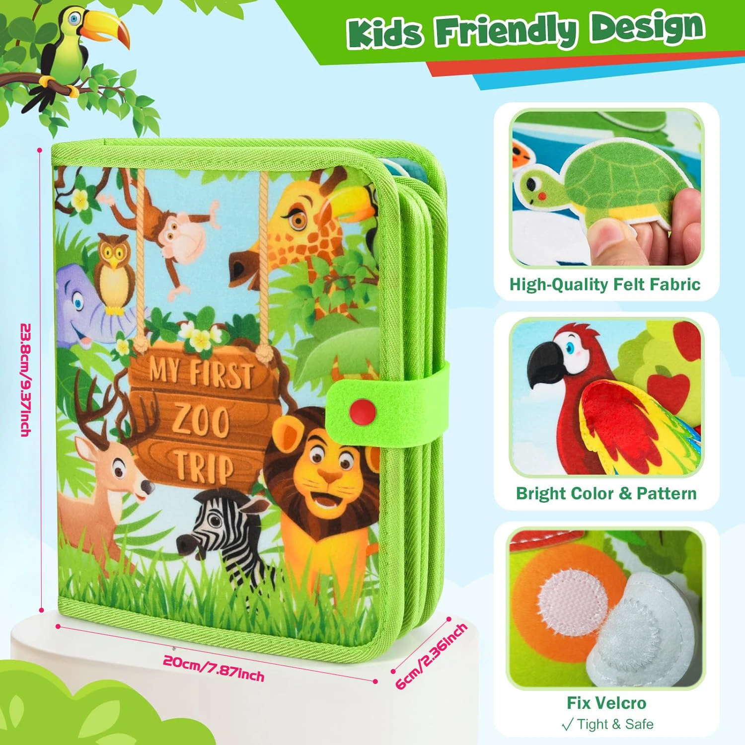 Kids Educational Felt Learning Board - Image 2