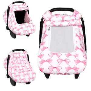 Infant Car Seat Canopy with Breathable Mesh