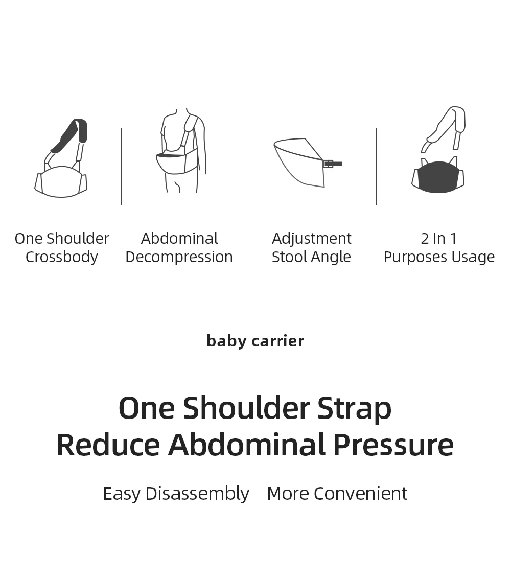 Adjustable One-Shoulder Baby Carrier - Image 4