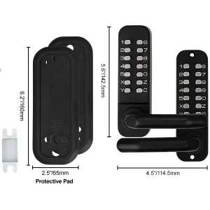 Mechanical Keyless Door Lock with Keypad - Thumbnail Image 2