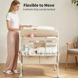 Portable Baby Changing Table with Wheels - Thumbnail Image 2