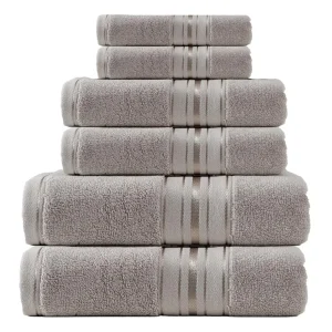 6-Piece 100% Cotton Turkish Towel Set - Thumbnail Image 5